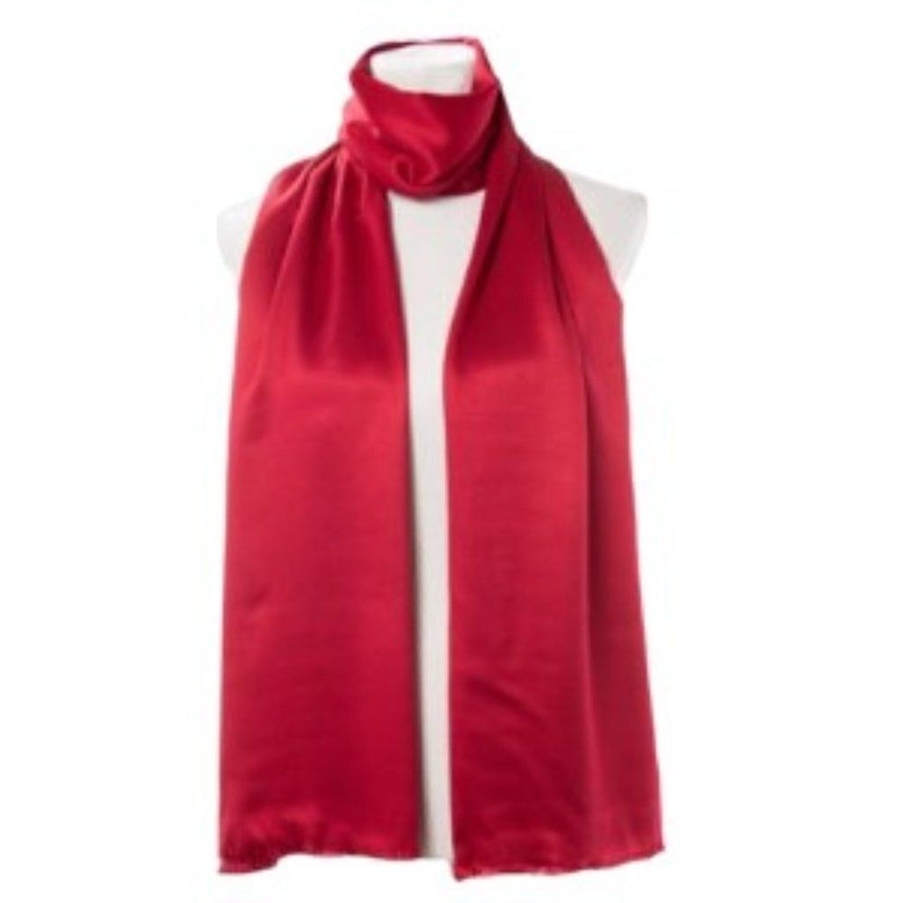 INC International Concepts Satin Pashmina Wrap Baked Apple ONE SIZE NWT